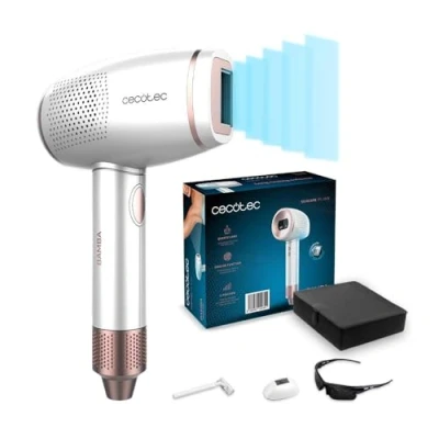 Immagine di Cecotec Epilatore a luce pulsata Skincare IPL Gun, donna e uomo, corpo, ascelle viso, lampada al quarzo, 500 mila impulsi, funzione di raffreddamento, display LCD, 2 modalità attivazione