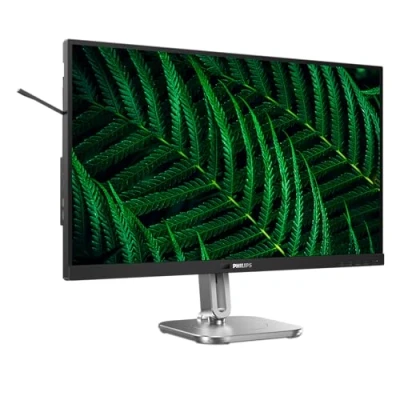 Immagine di Philips 27B2G5601 Monitor Quad HD da 27 pollici, regolabile in altezza, altoparlanti, adattatore Sync (2560 x 1440, 100 Hz, 2 HDMI 1.4, 1 DisplayPort 1.2, USB C (100 W PD), Hub USB, RJ45) Grigio