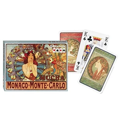 Immagine di Piatnik 253744 Carte da Gioco, Motivo: Mucha Monte Carlo Dreams