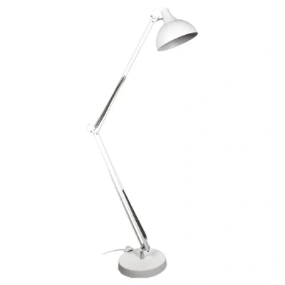 Immagine di BEL AIR HOME Lampada da terra snodata antigona Stile vintage retrò Regolabile per lettura e relax Facile montare, Bianco XL
