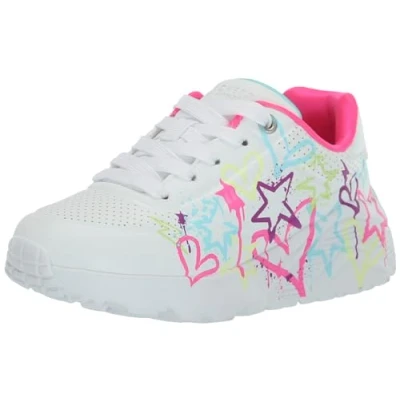 Immagine di Skechers UNO LITE Sneakers basse White/neon multicoloured per bambini, Taglia: 27.5, multi coloured Pu