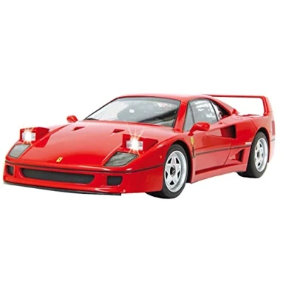 Immagine di Jamara 405166 Ferrari F40 1:14 rossa 27Mhz Interni simili all’originale, Fari sollevabili e attivabili dal telecomando, Licenza Ufficiale