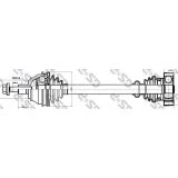 Immagine di GSP 261119 Albero motore / Semiasse A1 527 VOLKSWAGEN: Transporter 4 Bus,