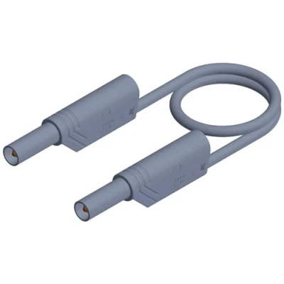 Immagine di SKS Hirschmann MLS WS 50/2,5 Puntali di sicurezza Spina a banana 4 mm 0.50 m Grigio 1 pz.