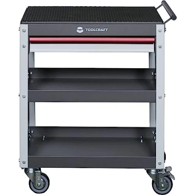 Immagine di TOOLCRAFT Carrello di servizio con 1 cassetto 553942 Dimensioni:(L x L A) 684 469 870 mm