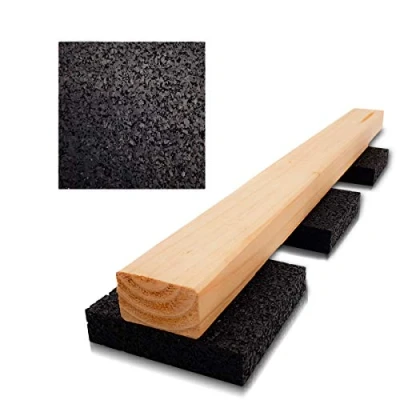 Immagine di My Plast Set di 200 tappetini in gomma resistenti all&#039;acqua per terrazze, e alle intemperie, 90 x 20 mm
