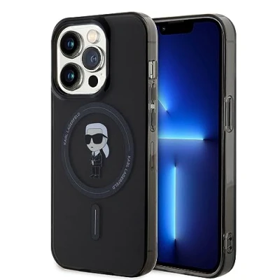 Immagine di KARL LAGERFELD KLHMP15XHFCKNOK Custodia rigida per iPhone 15 Pro Max 6,7&quot;, colore: Nero