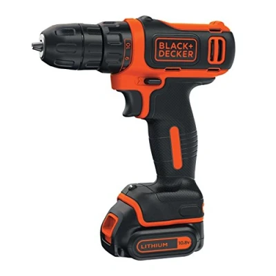Immagine di BLACK+DECKER Trapano/Avvitatore 10.8V Litio. 1.5 Ah. Luce LED. Velocità variabile. Batteria a slitta per un cambio più rapido ed una tenuta sicura. BDCDD12 QW
