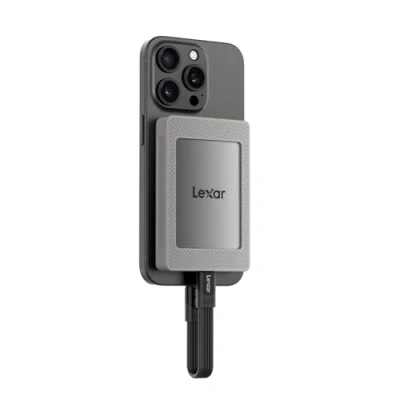 Immagine di Lexar ES4 2TB SSD Esterno Portatile con Set Magnetico, USB3.2 Gen2, Fino a 1050 MB/s in Lettura, Compatibile iPhone 15/16/PC/Mac/Laptop Type C/Tablet/PS5/PS4