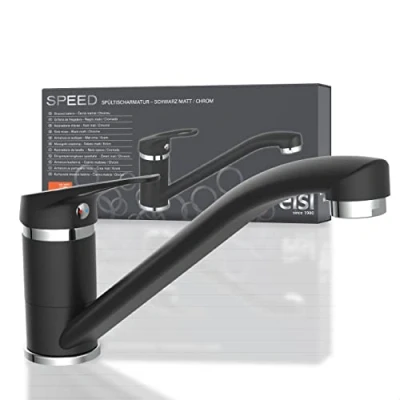 Immagine di EISL NI182SCR W Rubinetto Cucina, orientabile a 360, Ideale per Doppio monocomando, Miscelatore lavello Speed Bianco