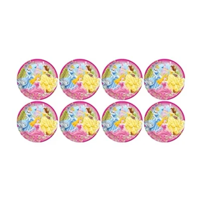 Immagine di ALMACENESADAN, 5121 Confezione Festa Compleanno; 8 Piatti in Cartone 23 cm; Licenza (Principesse)