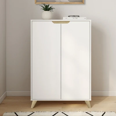 Immagine di HELSINKI Contenitore scandinavo a 2 ante bianco IDMarket