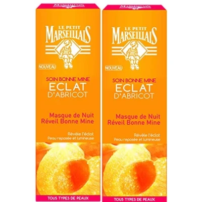 Immagine di Il piccolo marsigliese Maschera Notte Sveglia buona Mina Eclat Albicocca Tub 50 ml Set di 2