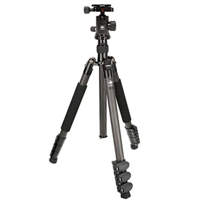 Immagine di SIRUI AM 1204E + G 10K carbonio treppiede con testa a sfera Altezza 147,8 centimetri max. Capacità di carico: 8 kg