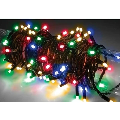 Immagine di HomeZone 200 luci a LED multicolore alimentate batteria, 8 modalità di illuminazione con funzione timer, bianche calde da appendere, natalizie per interni ed esterni