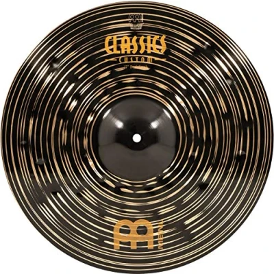 Immagine di Meinl Cymbals Classics Custom Dark Piatto Crash 17 pollici (43,18cm) per Batteria Bronzo B12, Finitura Scura, Prodotto in Germania (CC17DAC)