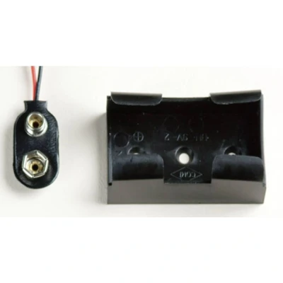 Immagine di Takachi BH9V2 Portabatteria 1x 9 V Connettore a scatto, Cavo (L x L A) 49.3 29.2 20 mm