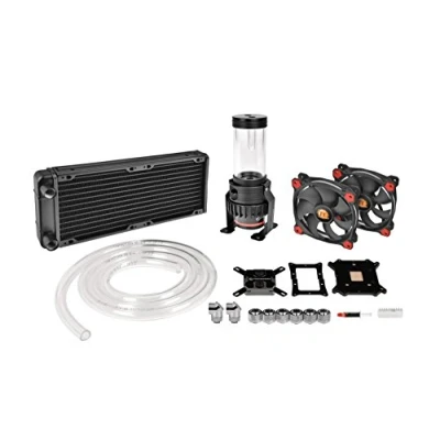 Immagine di Thermaltake Pacific Gaming R240 D5 Water Cooling Kit/Kit di Raffreddamento ad Acqua/Nero/rosso