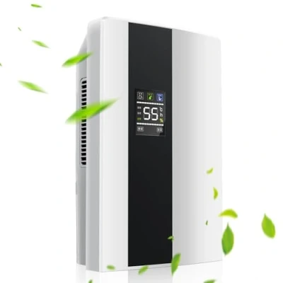 Immagine di deumidificatore ad aria elettrica 2200 ml, d anti muffa silenzioso, compatto per la casa, 24 ore di sonno Timer/Led/Stop automatico bagno armadio