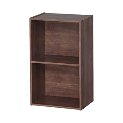 Immagine di Iris Ohyama, Mobile contenitore / Scaffale portaoggetti Mobili per ufficio Organizzatore con ripiano, Modulare,Design, Ufficio, Casa Office Basic Rack CX 2FN Marrone