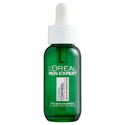 Immagine di L&#039;Oréal Men Expert Siero anti Imperfezioni Elimina le e Marchi Post Acne Arricchito con Niacinamide Acido salicilico Derma Control 30 ml