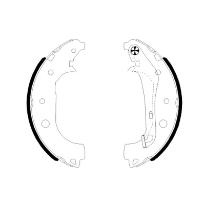 Immagine di TEXTAR 91081600 Ganasce freno 228,4 42 con leva a mano FORD: Ecosport Mk2