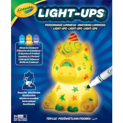 Immagine di CRAYOLA Illumina: unicorno, lavabile, luce notturna a forma di colora, lava, ripeti. Batterie non incluse, per bambini dai 3 anni in su