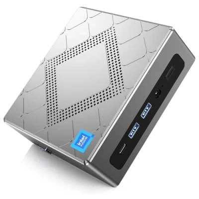 Immagine di NiPoGi CK10 Mini PC Ιntel Core i5 12450H (8C/12T, fino a 4,4GHz),16GB DDR4 512GB M.2 NVMe PCle3.0 SSD Computer Desktop WiFi 6,BT 5.2, 2xHDMI+VGA 4K Triple Display,Micro per Casa/Ufficio/Affari