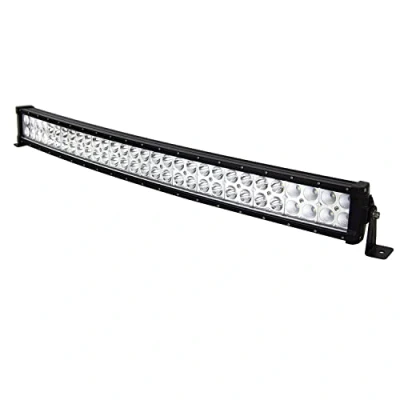 Immagine di AUXTINGS 82 cm 180W Faro di sicurezza curvo a fascio stretto e ampio LED con fendinebbia lungo per fuoristrada camion SUV 4x4
