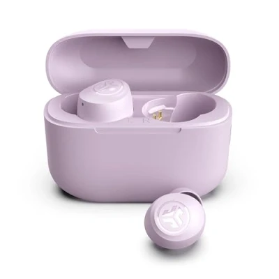 Immagine di JLab Go Air Pop+ Cuffie Bluetooth In Ear Piccole, Auricolari Senza Fili, 35H+ di Autonomia, IP55 True Wireless Earbuds con Microfono, Applicazione, Dual Connect, Custodia Ricarica, Lilla
