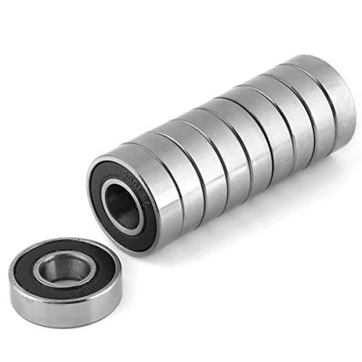 Immagine di cuscinetti 6001 2RS 10 poli in gomma resistente all&#039;uso multiuso a sfera (12x28x8mm)