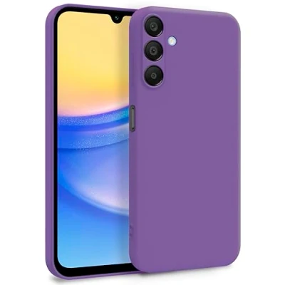 Immagine di MyGadget Cover per Samsung Galaxy A15 5G Custodia in Silicone Morbido a Doppio Strato Case con Protezione Fotocamera &amp; Fodera Interna Antigraffio Lilla