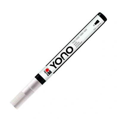 Immagine di Marabu 12400101070 YONO, penna acrilica versatile con punta rotonda giapponese, a base d&#039;acqua, resistente alla luce e impermeabile, per quasi tutte le superfici, 0,5 1,5 mm