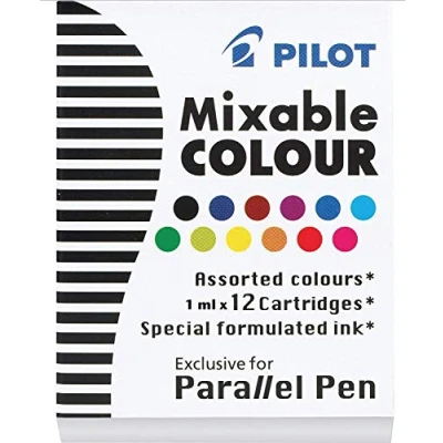 Immagine di Pilot Set Of 12 Cartridges For Parallel Pen, multicolore