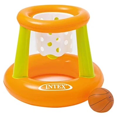 Immagine di Intex 58504NP Canestro Gonfiabile con Rete, Vinile, Multicolore, 67x55 cm