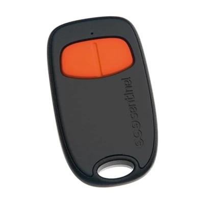 Immagine di SCS Sentinel, AAM0129, telecomando per cancello a 2 canali con codice segreto rotante, frequenza di trasmissione 433,92 Mhz, 1 batteria al litio CR2032, SimplyControl, arancione
