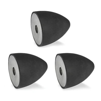 Immagine di Ganter Normelemente GN 353 30 36 M8 E 55 Tampone di Attacco con Filettatura Interna, Nero, Gewinde d2: