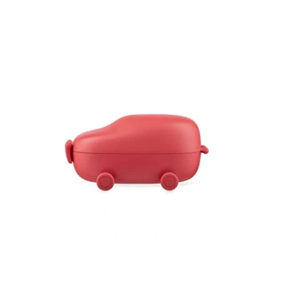 Immagine di Alessi Snack Box a Due Scomparti in Resina termoplastica, Rosso, Azzurro, 13.5 cm x 19 10