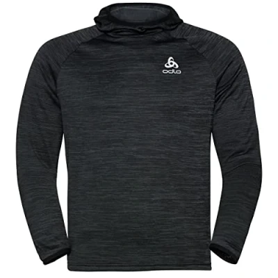 Immagine di Odlo Uomo Felpa con cappuccio da corsa RUN EASY WARM