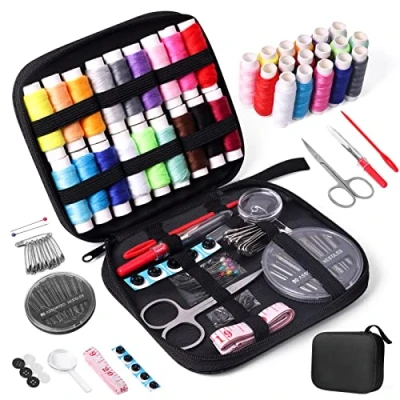Immagine di JUNING Set Da Cucito Professionale Accessori Portatile Kit Per Cucire Principianti O Viaggi Filo Cucire(A Nomale)