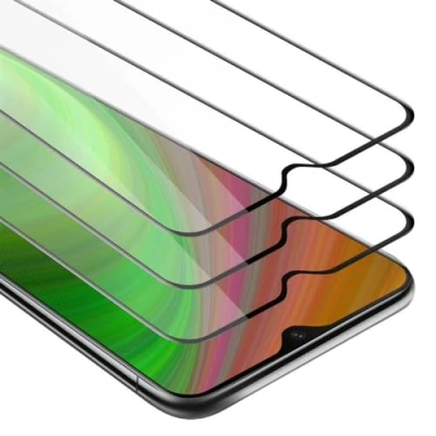 Immagine di Cadorabo 3x Pellicola Protettiva copertura completa compatibile con OnePlus 6T in TRASPARENTE NERO Pacco di 3 Vetro protezione del display durezza 9H compatibilità 3D touch