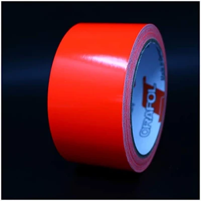 Immagine di 10m Strisce adhesive decorative per auto moto barca e modellismo in vari colori autoadesive Lunghezza (50mm, Rosso neon)