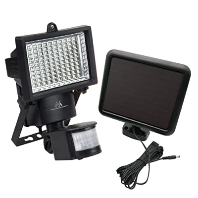 Immagine di Maclean MCE442 Solar Lamp LED Spotlight Motion Sensor Floodlight Wall Mount Light Twilight IP44 6W 6000K