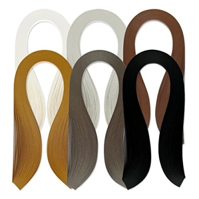 Immagine di JUYA Quilling Paper Set 600 Strisce 6 Colori 39cm Lunghezza/Striscia (Larghezza 3mm)