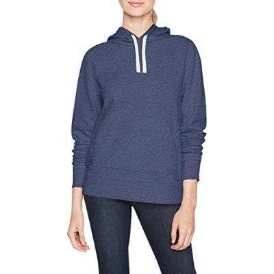 Immagine di Amazon Essentials Felpa con Cappuccio in Pile (Taglie Forti Disponibili) Donna, Blu Marino Puntinato, XS