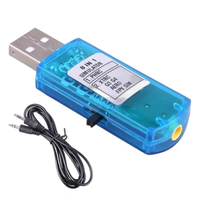 Immagine di Simulatori di Volo USB 8 In 1 Emulatori Controller Con Cavo Per XTR5 FMS FPVs Aircraft Helicopter Elicottero Quadcopter