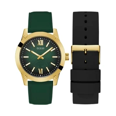 Immagine di Guess Crescent GIFT SET Orologio Green gradient/goldcoloured, Uomo, Taglia: One Size, gradient/gold coloured