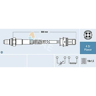 Immagine di FAE 77270 Sonda lambda MERCEDES BENZ: Classe C T modell, Sedan