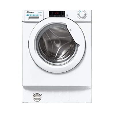 Immagine di Candy Smart CBD 485D1E/1 S Lavasciuga da Incasso, Carica Frontale, 8+5 kg, 1400 Giri, 16 Programmi, Partenza Ritardata, Classe D, 60x53x82 cm, Bianco