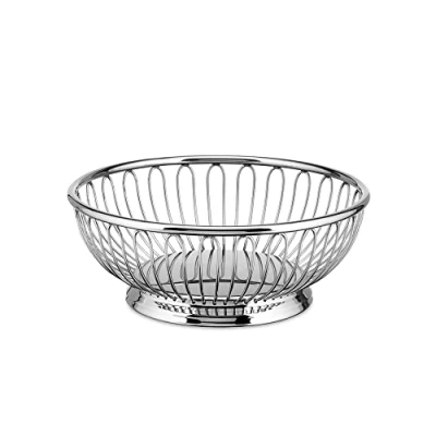 Immagine di Alessi 826/15 Cestino Centrotavola a Filo di Design in Acciaio Inossidabile 18/10, Lucido